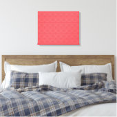 Pastel rood, cool, trendy, decoratief canvas afdruk (Insitu (Slaapkamer))