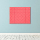 Pastel rood, cool, trendy, decoratief canvas afdruk (Insitu (Houten vloer))