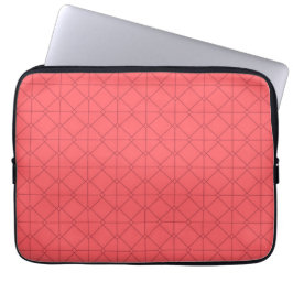 Pastel rood, cool, trendy, decoratief laptop sleeve