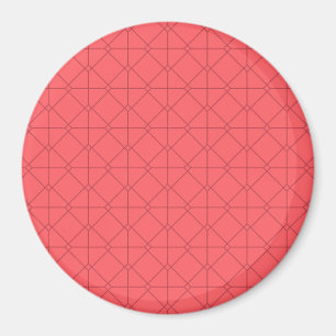 Pastel rood, cool, trendy, decoratief magneet
