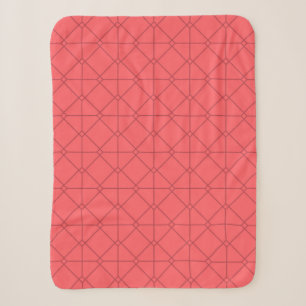Pastel rood, cool, trendy, decoratief sherpa deken
