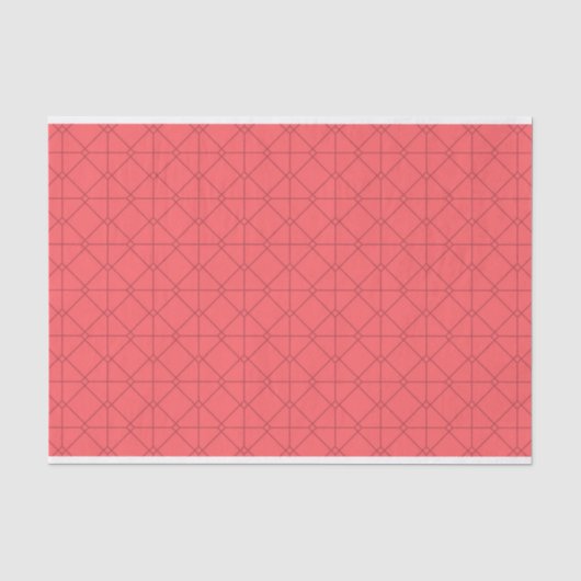 Pastel rood, cool, trendy, decoratief tissuepapier (Voorkant)
