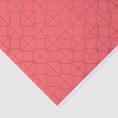 Pastel rood, cool, trendy, decoratief tissuepapier (Detail)