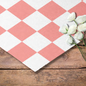 Pastel Rood Wit Geruit Checkerboard Tissuepapier