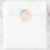 Pastel roomkleurige roze rozen met Marokkaanse lan Ronde Sticker (Tas)