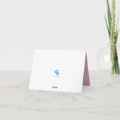 Pastel Roos Bedankkaart (Achterkant)