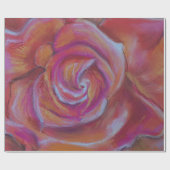 Pastel roos centrum cadeaupapier (Vlak)