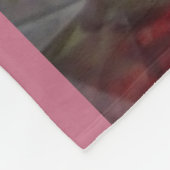 Pastel Roos en Hydrangea Flowers Fleece Blanket (Hoek)