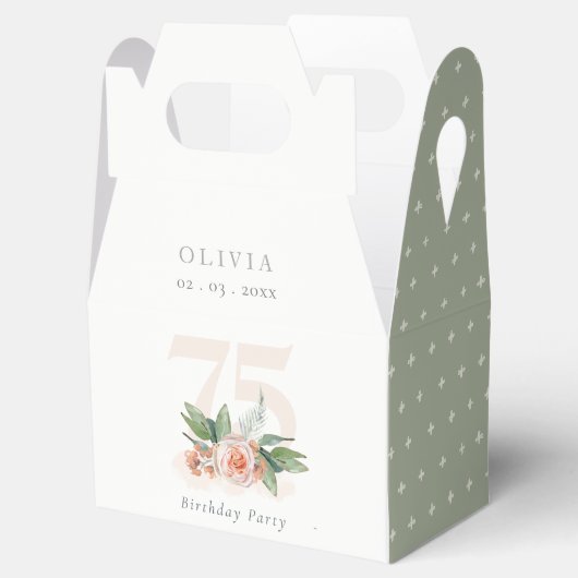 Pastel Roos Floral Bunch Elke ouderdag Bedankdoosjes (Geopend)