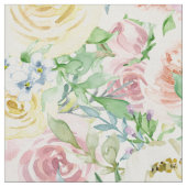 Pastel Roos Flowers Garden Stof (Close Up)
