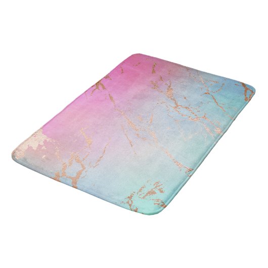 PASTEL ROOS GOLD MARBLE PATTERN BATTERN MAT (Gekanteld)