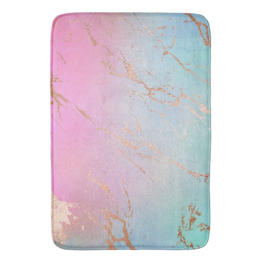 PASTEL ROOS GOLD MARBLE PATTERN BATTERN MAT (Voorkant Verticaal)