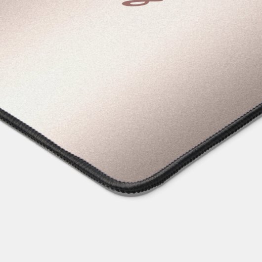 Pastel Roos Gouden Folie Gradiënt Bureaumat (Hoek)