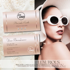 Pastel Roos Koraal Shimmery Sparkle Jewelen and Lo Visitekaartje