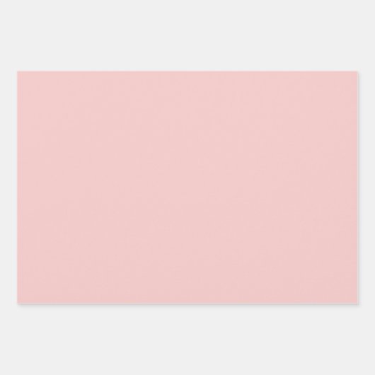 Pastel Roos kwarts effen kleur | Klassiek Elegant Inpakpapier Vel (Voorkant)