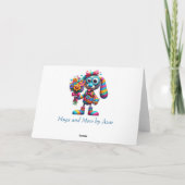 Pastel Roos Omhelzen gepersonaliseerde Moederdag K Kaart (Achterkant)