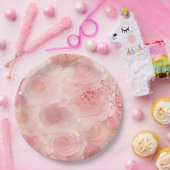Pastel Roos Papier Borden Papieren Bordje (Feest)