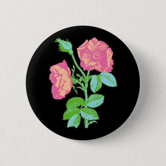 Pastel Roos Ronde Button 5,7 Cm (Voorkant)