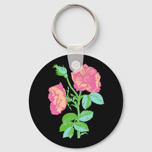 Pastel Roos Sleutelhanger (Voorkant)