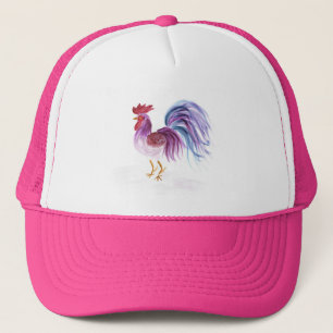Pastel Rooster door Wendy C. Allen Trucker Pet