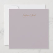 Pastel Rosegold gebeeldhouwde Rozen 50th Save The Date (Achterkant)
