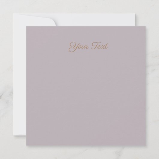 Pastel Rosegold gebeeldhouwde Rozen 50th Save The Date (Achterkant)