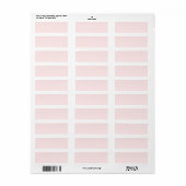 Pastel Roze 1 Etiket (Full Sheet)