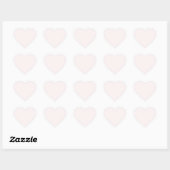 Pastel Roze 2 Hart Sticker (Vel)