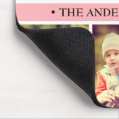 Pastel Roze 6 Foto Collage Aangepast Muismat (Hoek)