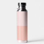 Pastel Roze Aangepaste naam Feminine Waterfles (Rechts)