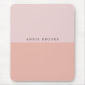 Pastel Roze Aangepaste naam Legante Muismat (Voorkant)