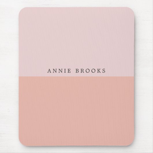 Pastel Roze Aangepaste naam Legante Muismat (Voorkant)