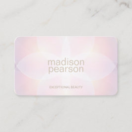 Pastel Roze Abstract Beauty Spa Visitekaartje