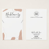 Pastel Roze Abstract Ketting Kaart (Voorkant /achterkant)