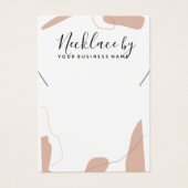 Pastel Roze Abstract Ketting Kaart (Voorkant)