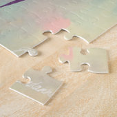 Pastel Roze Abstract Legpuzzel (Zijkant)