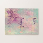 Pastel Roze Abstract Legpuzzel (Horizontaal)