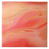 Pastel roze abstract tegeltje (Voorkant)