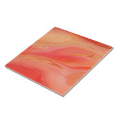 Pastel roze abstract tegeltje (Zijkant)