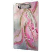 Pastel Roze Abstracte Kunst op Canvass Klembord (Links)