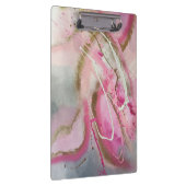 Pastel Roze Abstracte Kunst op Canvass Klembord (Rechts)