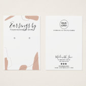 Pastel Roze Abstracte veroudering Kaart (Voorkant /achterkant)