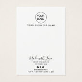 Pastel Roze Abstracte veroudering Kaart (Achterkant)