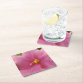 Pastel roze Afrikaanse Violet (Saintpaulia) Bloem Kartonnen Onderzetters (Insitu)