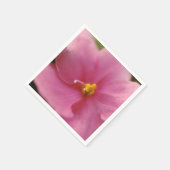 Pastel roze Afrikaanse Violet (Saintpaulia) Bloem Servet (Hoek)