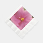 Pastel roze Afrikaanse Violet (Saintpaulia) Bloem Servet (Hoek)