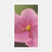 Pastel roze Afrikaanse Violet (Saintpaulia) Bloem Servet (Voorkant)
