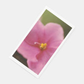Pastel roze Afrikaanse Violet (Saintpaulia) Bloem Servet (Hoek)