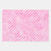 Pastel Roze Aquarel Geometrische Trouw Verjaardag Inpakpapier Vel (Voorkant 2)