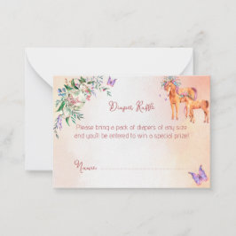 Pastel roze baby baby shower druppelraffinage notitiekaartje